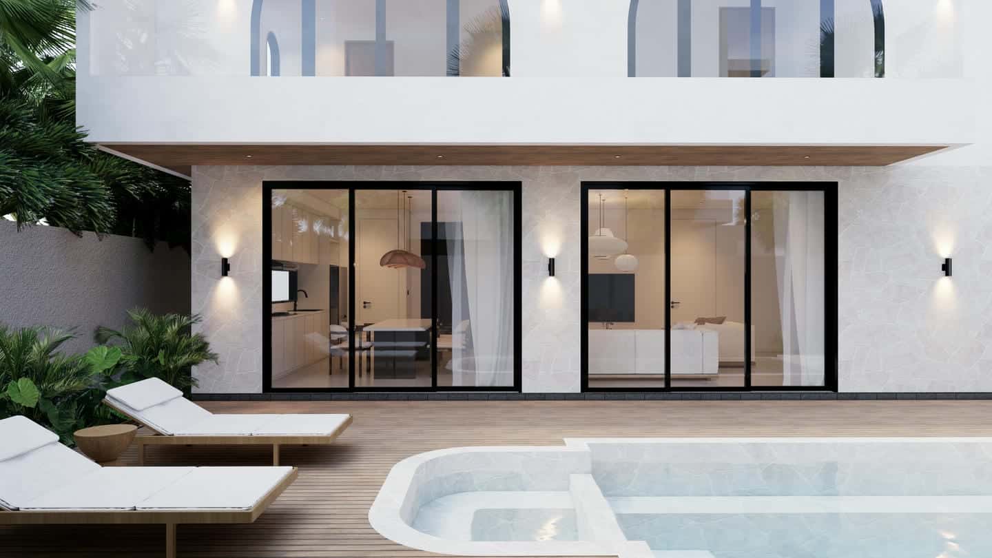 MODERN TROPICAL 3 BEDROOM VILLA FOR SALE LEASEHOLD IN CANGGU BE-1956 